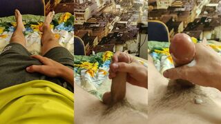Watch Bravia13's hot solo session as he gives a jerk off and handjob to a lucky guy
