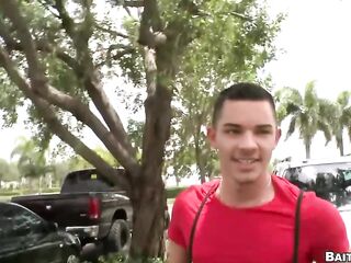 BAITBUS - Ethan Slade Boards For Cash And Ends Up Taking Logan Ryder's Hard Ramrod