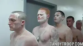 Soldiers Get The Shower And Start Barebacking
