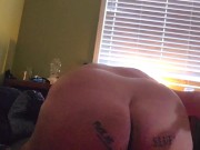Chub trans girl spanks herself 200 times!