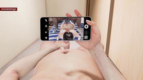3d girl with a body made for sin - 3d animation