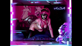 Cosplay KDA Akali Oiled and Fucked Hard