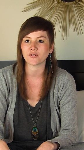 Wild Masturbation After Interview with Brunette Nico Kelley