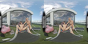 Romantic Lesbian Sunbathing Hot Girls Bleika With Cherri Enjoy The Sun Bodies And Bubbles