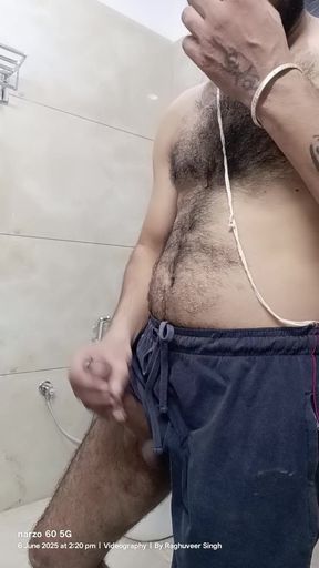 Indian Desi man enjoy masterbation with live friends
