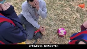 Soccer Cuties Suck Off Older Coach