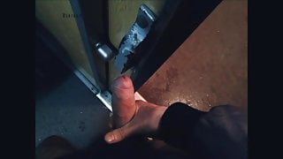 Train door marking (piss &amp; cum)