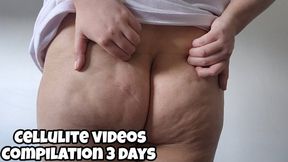 Cellulite Ass Fetish Compilation: Chubby Girl Shows & Plays with Her Big Jiggly Cellulite Ass POV