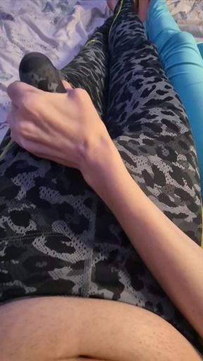 Hot Milf Lets Slave Hump Legs And Feet with Cum Countdown   Clip 2