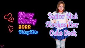 Sailor Slut Sadie Strokes Her Cute Cock