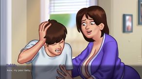 new step mom and step son  make amazing seen in summertime saga part 5