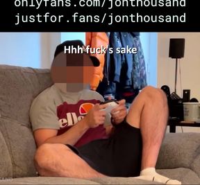Straight lad shows dick and ass on command (is that a semi at the end?! )