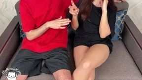 Step Bro Loses Rock Paper Scissors and Jerks His Teen Step Sis