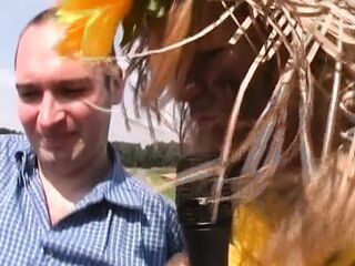 This German Playgirl Desires to Suck His Wang in Truck