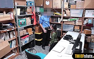 Petite asian teen criminal punish fucked by LP officer