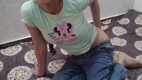 The seping little step sister was stripped naked and peeled