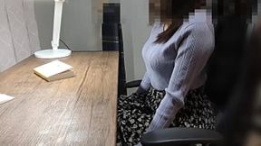 I was reading a book &mdash;  but the curvy girl's hand slipped down and she began touching herself