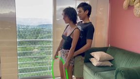 I assist my little stepsister with her aerobics classes and end up fucking her hard and deep