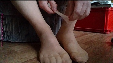 Volles Kondom und Birkenstocks ** SPERMA Fun 1 **