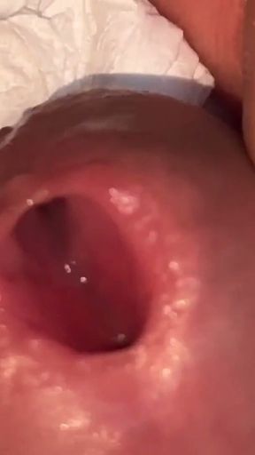 Daddy with Lumpy Glans Feels Huge Orgasm.