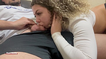 I got very horny, I sucked a lot and drank everything
