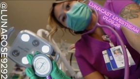 2 5 hour live was a blast! Played damsel, got a new BIG dildo and attempted to put it in haha, role played nurse, prostate exam, restraints, cuffs, straight jacket and so much more!!!