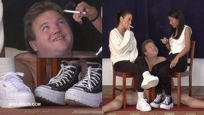 Mistresses Natasa's and Olga's cigarette break Picture in picture wmv
