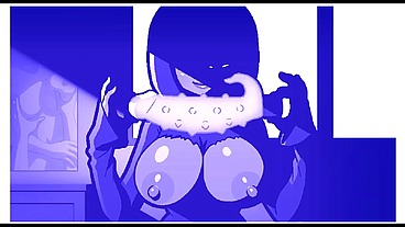 Nicole Risky Job - Gallery Show [Hentai game PornPlay ] Ep.8 hot MILF playing with dildos in the living room in front of a cam