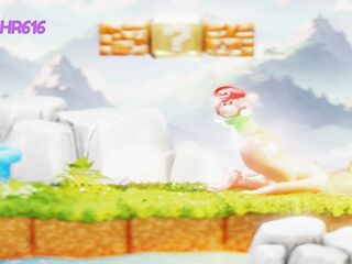 Small Plumber Fights to Climb Out Blonde's Ass– 3D NSFW Animation