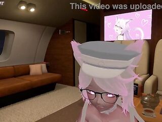 Slutty Flight Attendant is a FREE USE Whore u can bang - POV VRchat ERP