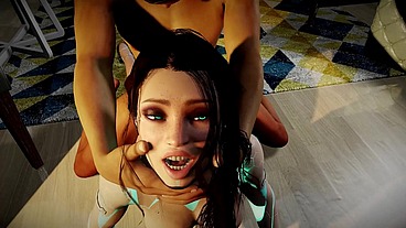 Fucking a Robotic Sex Doll on the Floor POV