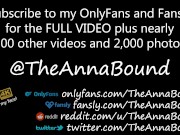 Submissive slut Anna Bound squirts before full-body shaking orgasm [Trailer]