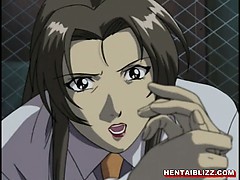 Nun hentai gets licked her pussy by monster