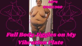 SSBBW Rachel Full Body Jiggles on a Vibration Plate MP4 640x360