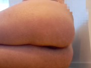 Stretching out my ass with inflatable vibrating plug