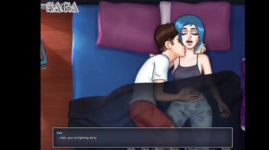 Seductive babysitter fucks while gaming hard and fast