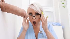 ”The sexy Nurse Angel Wicky Gets A Glory Hole Butt Fuck”