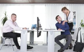 Strong anal threesome with bi-sexual lovers in love with cock