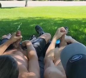 Gay Solo Roadside Jerk & Cum Duo - Fresh HD Scene