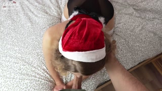 I gave my stepbrother quality sex instead of a New Year's gift - Kate Kravets - POV cumshot