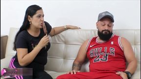 Very sensual and horny milf asks me to fill her ice cream with my cum to eat it with pleasure - Porn in English