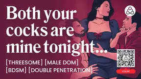 ASMR Audio Porn: MMF Threesome with BDSM, Double Penetration & Cock Sharing – Erotic Audio for Women