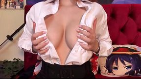 Office Babe Unleashes Her Massive Boobs Post-Hours