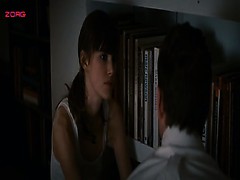 Keira Knightley showing off nipple pokey in white tank top,