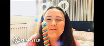 Innocent Girl With A Lollipop... UNTIL SHE'S NOT