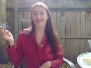 INHALE 43 Gypsy Dolores outdoor half nude smoking