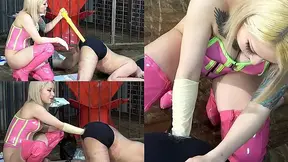 College Mistress humiliates her student by making him