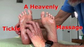 A Heavenly Tickle Massage - Heavenly XPerience BBW Tickling Massage Tickling Feet Tickling Fetish Oiled Feet Oily Feet Male Tickling Female Soles MOBILE