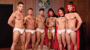 ”FALCON STUDIOS Gay Fraternity Ritual - If you Make a Sound While We Fuck Your Butt, You are Banished”