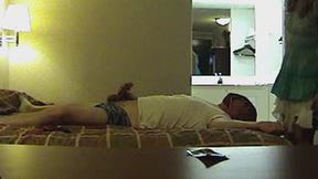 Blue Dress Green panty smother